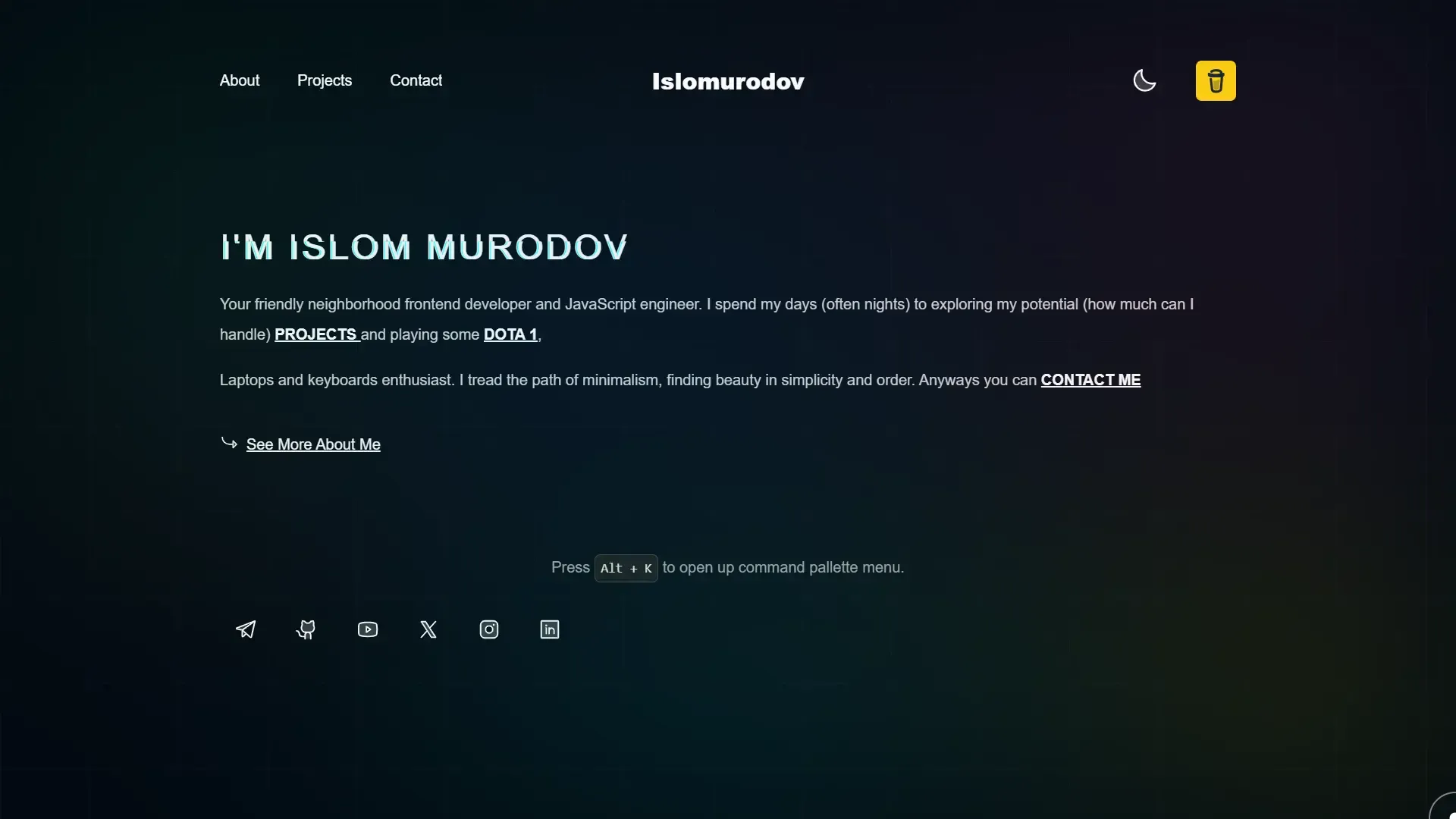 My First Portfolio Website