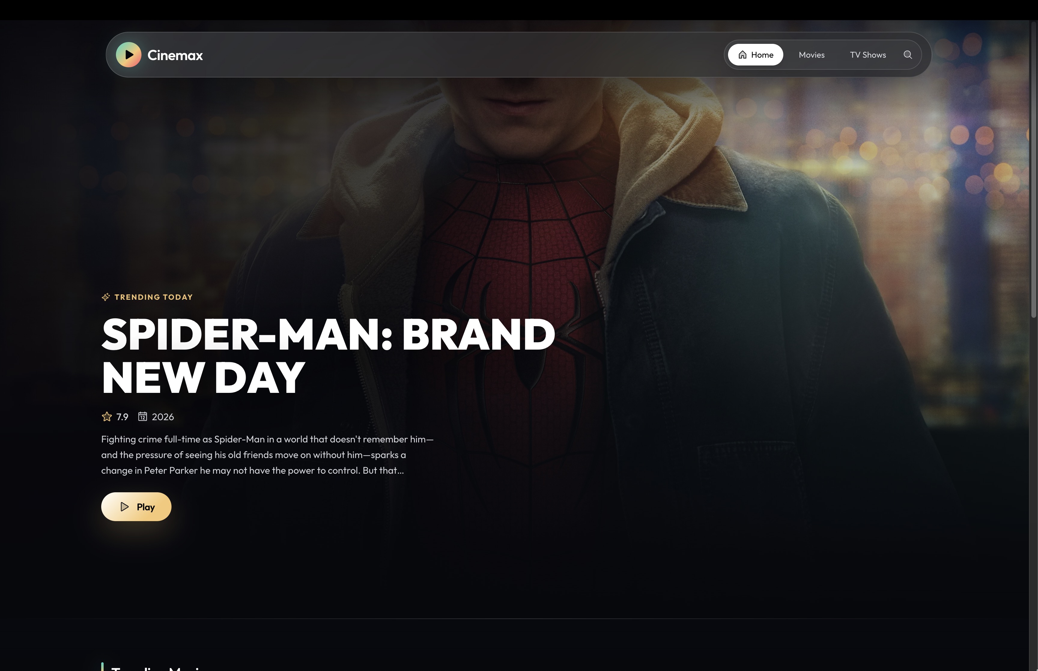 Screenshot of Cinemax